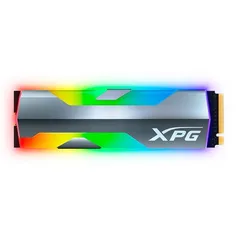 SSD XPG Spectrix S20G RGB, 500GB, M.2 2280 NVMe, Leitura 2500MBs e Gravação 1800MBs, ASPECTRIXS20G-500G-C