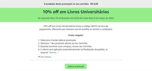 Imagem na descrição da promoção