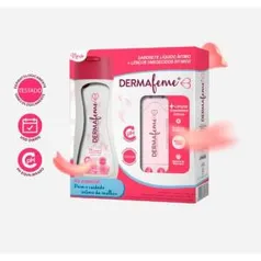 Kit Sabonete Líquido íntimo Dermafeme 200ml + Lenços Umedecidos íntimos | R$1,99