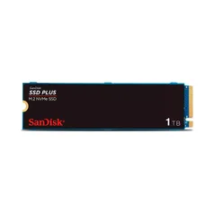 SSD 1T SanDisk Plus NVMe, M.2, PCle, Gen3,  Leitura 3.200 e Gravação acima de 3.200 - SDSSDA3N-1T00-G26