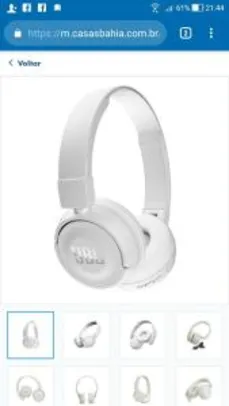 Fone de Ouvido On-Ear JBL T450BT com Conexão Bluetooth - R$199