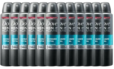 Desodorante Antitranspirante Aerosol Dove 12 Unidades Men+Care Cuidado