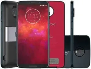 Smartphone Moto Z3 Play Power Pack & DTV Edition 64GB Indigo Tela 6" Câmera 12MP Android 8.1