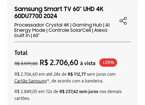 Imagem na descrição da promoção