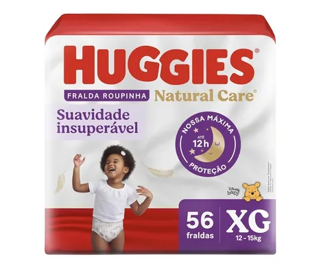 Huggies Fralda Premium Roupinha Natural Care XG 56 Un