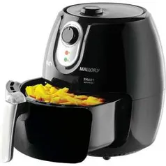 Fritadeira Elétrica Mallory Smart Air Fryer 2,3L com Livro de Receitas - Preta por R$ 270