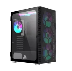 Gabinete Gamer Montech x3 MESH, Mid Tower, Black, ATX, 6 Fans, Vidro Temperado