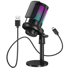 Microfone USB RGB