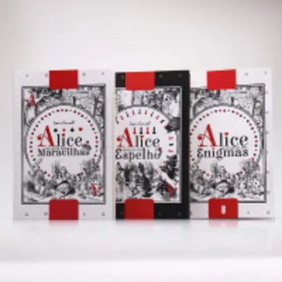 Kit 3 Livros | Alice no País das Maravilhas + Alice Através do Espelho + Complemento de Leitura | Lewis Carroll