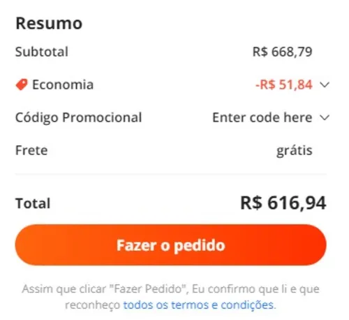 Imagem na descrição da promoção