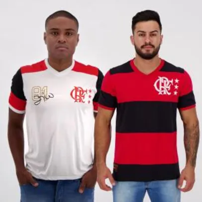 Kit de 2 Camisas Flamengo Retrô | R$ 198