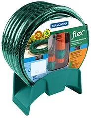 Mangueira Flex para Jardim Tramontina com suporte 15mt - PRIME - R$62