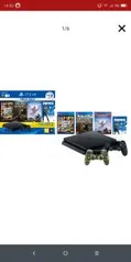 [R$1760 com Ame] Console Ps4 1tb Bundle Hits 6 + Controle Dualshock 4 Green Camouflage - PS4 - R$2199