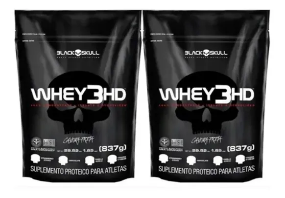 2x Whey 3HD Black Skull 837g