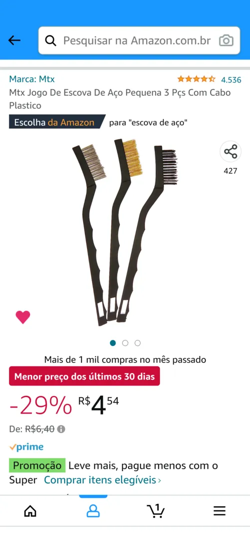 Imagem na descrição da promoção