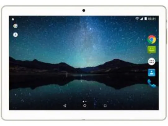 Tablet Multilaser M10A Lite 8GB Tela 10” 3G - Wi-Fi Android 7.0 Proc. Quad Core Câmera Integrada R$449