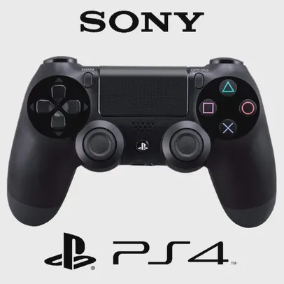 Controle Ps4 Slim Dualshock 4Jet Black Wireless