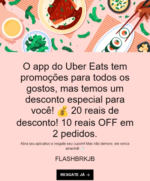 Imagem na descrição da promoção