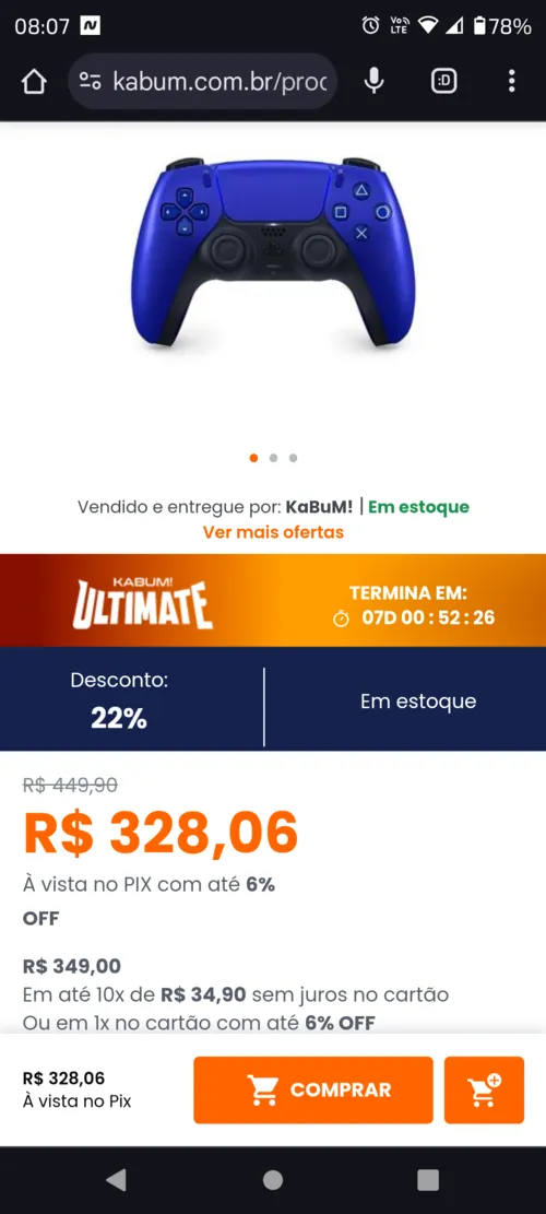 Imagem na descrição da promoção