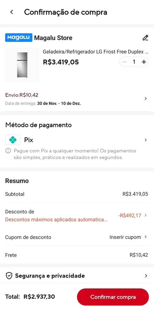 Imagem na descrição da promoção