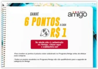 Ganhe 6 pontos Amigo (Avianca) para cada real gasto na Centauro