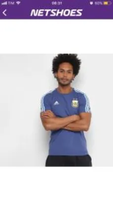 Camisa seleção Argentina Adidas 3S Masculina