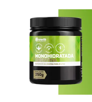 CREATINA MONOHIDRATADA 250G - GROWTH SUPPLEMENTS