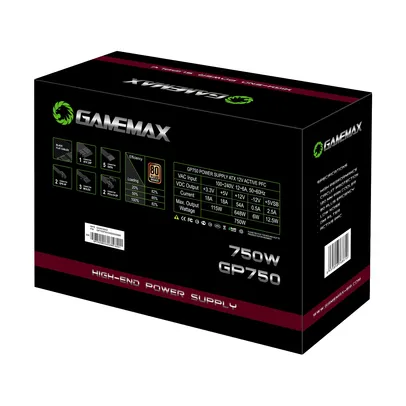 [ Do Brasil ] Fonte De Alimentacao 750w 80 Plus Bronze Gp750 Gamemax