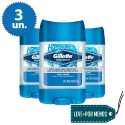 Leve Mais Pague Menos: 3 Desodorantes Gillette Clear Gel Cool Wave 82g