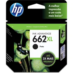 Cartucho HP 662XL Preto Original