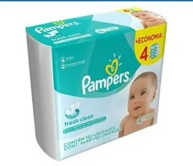 Lenços Umedecidos com 192 Unidades Regular Pampers - R$29