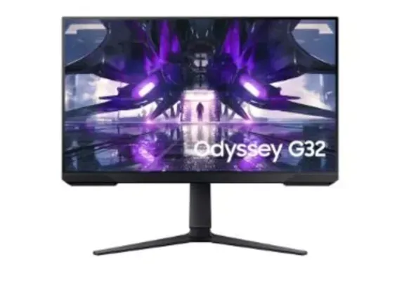 Monitor Gamer Samsung Odyssey G32 27", FHD, 165Hz, 1ms, com ajuste de altura, HDMI, DP, Freesync