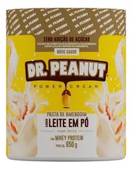 Suplemento em pasta Dr. Peanut  Power cream pasta de amendoim Power cream sabor  leite em pó em pote de 600g