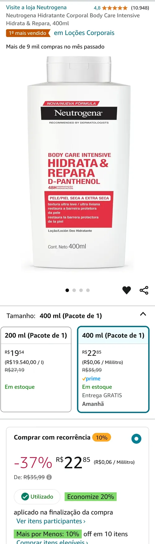 Imagem na descrição da promoção