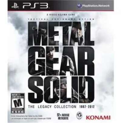 [Americanas] Jogo Metal Gear Solid: The Legacy Collection - PS3 - R$35