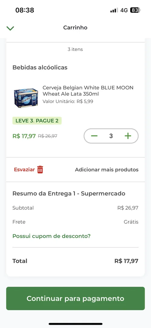 Imagem na descrição da promoção