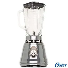 Liquidificador Oster Clássico Prata com 03 Velocidades e Jarra com 1,25 Litros - R$ 184,41