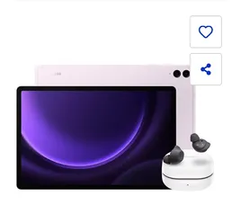 Tab S9 FE+ Wi-Fi (128GB)  - Rosa + Galaxy Buds FE - Grafite