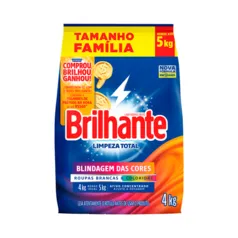 Lava Roupas Brilhante Limpeza Total 4kg