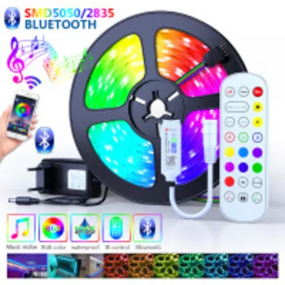 [Novos Usuários] Led Lights RGB Bluetooth 2835 10M + Controle