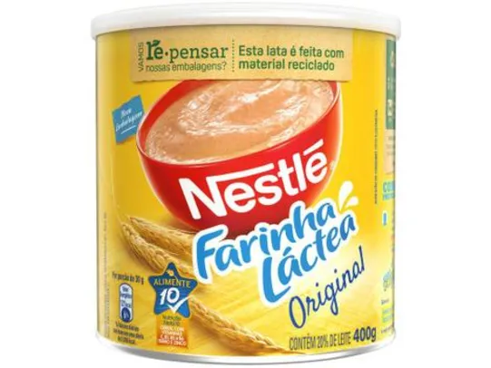 Farinha Láctea Nestlé Original - 400g - Alimentos - Magazine Luiza