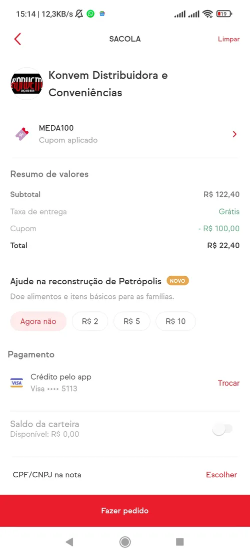 Imagen na descrição da promoção