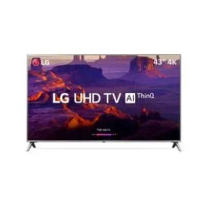 Smart TV LED 43" LG 43UK6510 Ultra HD 4K 4 HDMI 2 USB - R$ 1.529