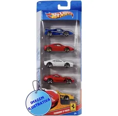 Pack aleatório Hot Wheels - 5 Peças - 