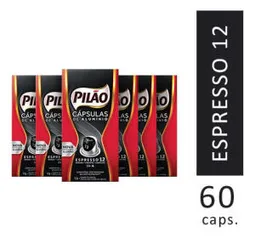 Kit 60 Cápsulas Café Pilão Espresso 12 - R$80