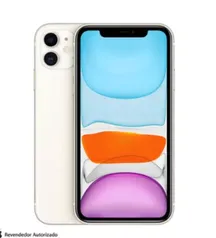 iPhone 11 Apple (128GB) Branco, Tela de 6,1", 4G e Câmera de 12 MP