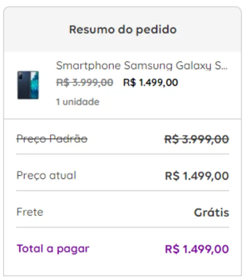 Imagem na descrição da promoção