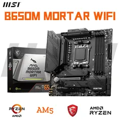 Placa mãe MSI MAG B650M MORTAR WiFi, Micro ATX, DDR5, AM5