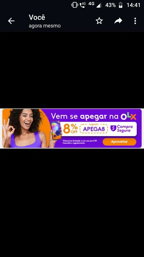 Imagem na descrição da promoção