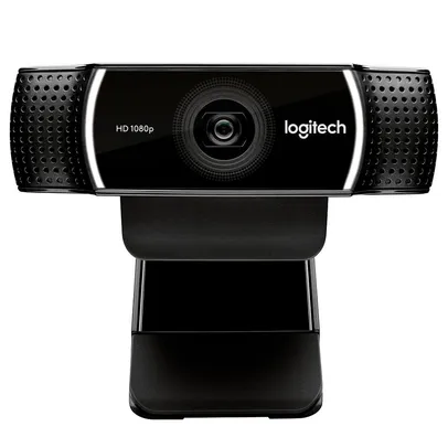 Webcam Full HD Logitech C922 Pro Stream com Microfone Embutido,  USB, 1080p e Tripé Incluso, Compatível Logitech Capture - 960-001087